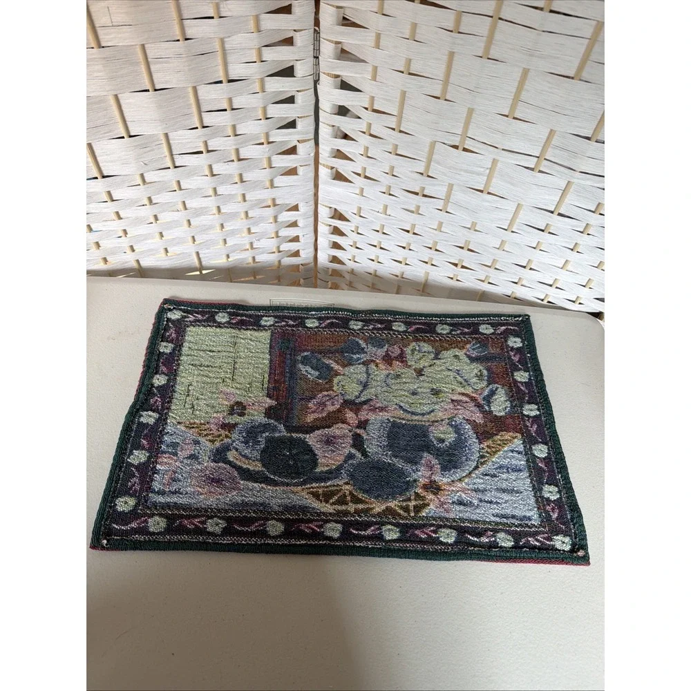 Set of 6 Country‎ Kitchen Tapestry Placemats, Floral/Fruit/Holidays 17x11